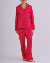 Holiday Flannel Long Pj Packs TEAL LUREX CHECK-LSI / MED