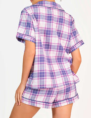 4Nfsl0008-Lsi Navy/Pink Check-Lsi / MED