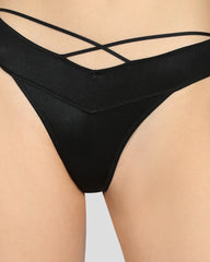 THONG - MICRO BLACK / S