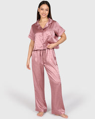Isla & Evie Sexy Sleep 2-Piece Long Pant Light Pink / S