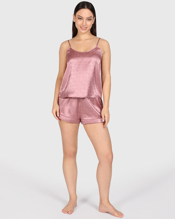 Isla & Evie Sexy Sleep Cami Set Light Pink / S