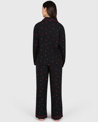 Isla & Evie Casual Lounge 2-Piece Long Pant Print : Fruit / S