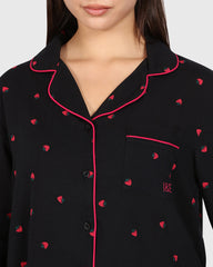 Isla & Evie Casual Lounge 2-Piece Long Pant Print : Fruit / S