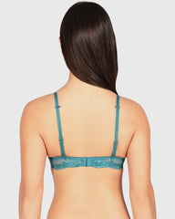 Isla & Evie Obvious Double Pushup Plunge Bra Dark Blue / 34B