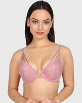 Isla & Evie Obvious Double Pushup Plunge Bra Light Pink / 34B
