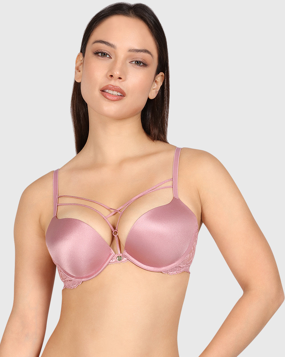 Isla & Evie Obvious Gel Padding Plunge Bra Light Pink / 34B