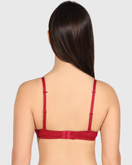 Isla & Evie Obvious Gel Padding Plunge Bra Dark Red / 34B