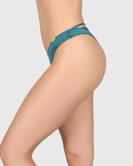 Isla & Evie Sexy Thong Panty Dark Blue / S