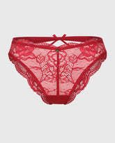 Isla & Evie Sexy Bikini Panty Dark Red / S
