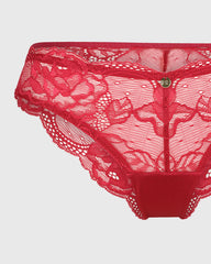 Isla & Evie Sexy Cheeky Panty Dark Red / S