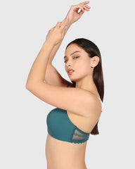 Isla & Evie Trend No Wire Plunge Bra Teal / 34B