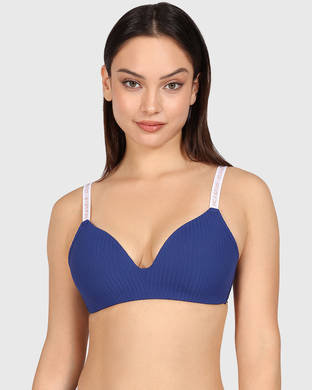 Isla & Evie Trend No Wire Plunge Bra Dark Blue / 34B