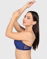 Isla & Evie Trend No Wire Plunge Bra Dark Blue / 34B
