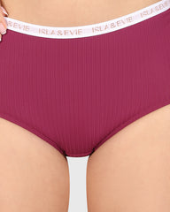 Isla & Evie Trend Trendy Boyshort Panty Purple / S
