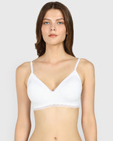 Isla & Evie Trend No Wire Full Coverage Bra BRIGHT WHITE / 34B