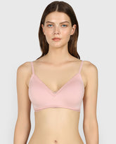 Isla & Evie Trend No Wire Full Coverage Bra PALE MAUVE / 34B