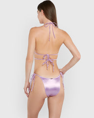 Isla & Evie Tie Side Bikini Bottoms Lilac / S