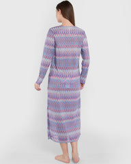 Isla & Evie Crochet Maxi Coverup Purple / S