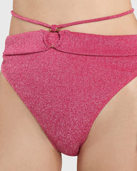 Isla & Evie Cut Out Bikini Brief Pink / S