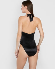Isla & Evie Plunge Swimsuit Black / S