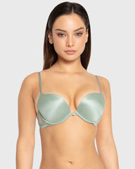 Isla & Evie Iceberg Green Gel Padded Plunge Bra Iceberg Green / 34B