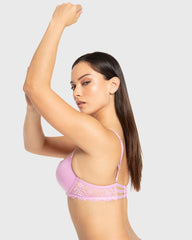 Isla & Evie Phalaenopsis Gel Padded Plunge Bra Phalaenopsis / 34B