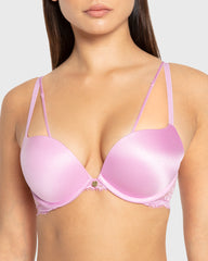 Isla & Evie Phalaenopsis Gel Padded Plunge Bra Phalaenopsis / 34B