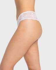 Isla & Evie Bright White Lace Thong Panty Bright White / S