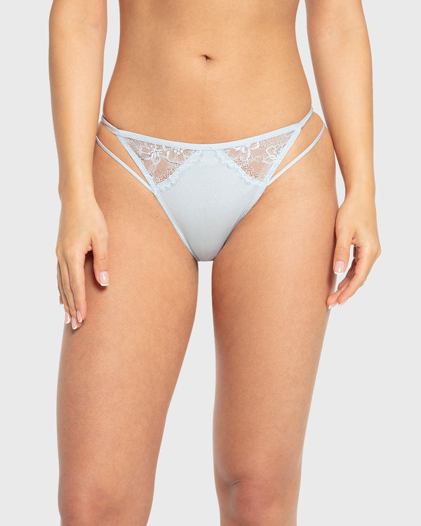 Isla & Evie Skyway Lace And Micro Cheeky Panty Skyway / S