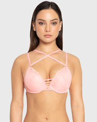 Isla & Evie Murex Shell Double Push Up Plunge Bra Murex Shell / 34B