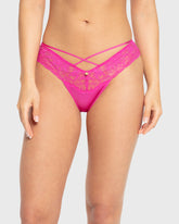 Isla & Evie Rose Violet Lace And Micro Cheeky Panty Rose Violet / S