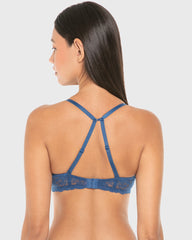 La Senza Isla And Evie Lightly Lined Full Coverage Bra Navy Peony / 34B