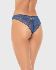 La Senza Isla And Evie Sexy Fashion Cheeky Panty Navy Peony Navy Peony / S