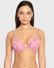 Isla & Evie Foxglove Double Push-Up Plunge Bra Foxglove / 34B