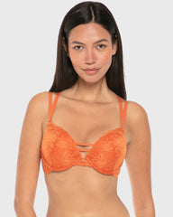 Isla & Evie Spice Route Double Push-Up Plunge Bra Spice Route / 34B