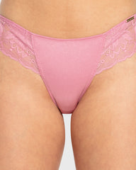 Isla & Evie Foxglove Lace Thong Panty Foxglove / S