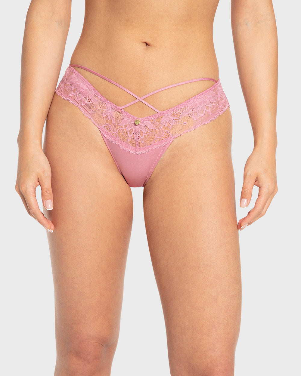 Isla & Evie Foxglove Lace Cheeky Panty Foxglove / S