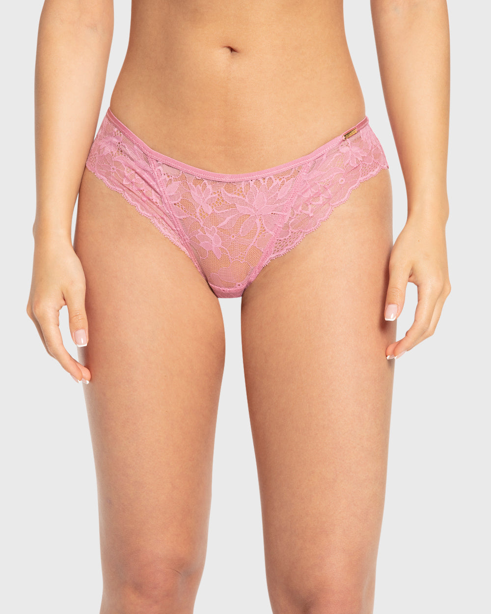 Isla & Evie Foxglove Lace Cheeky Panty Foxglove / S