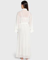 Isla & Evie Bright White Chiffon Robe Bright White / XS