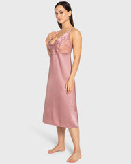 Isla & Evie Nostalgia Rose Satin Slip Nostalgia Rose / S