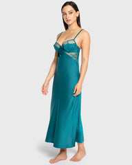 Isla & Evie Pacific Satin Slip Pacific / S