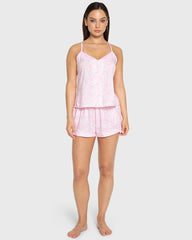 Isla & Evie Pink Bows Cami Pajama Set Light Pink / S