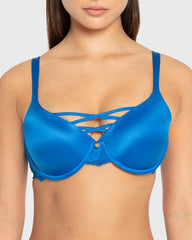 Isla & Evie Princess Blue Lightly Lined Full Coverage Bra Princess Blue / 34B
