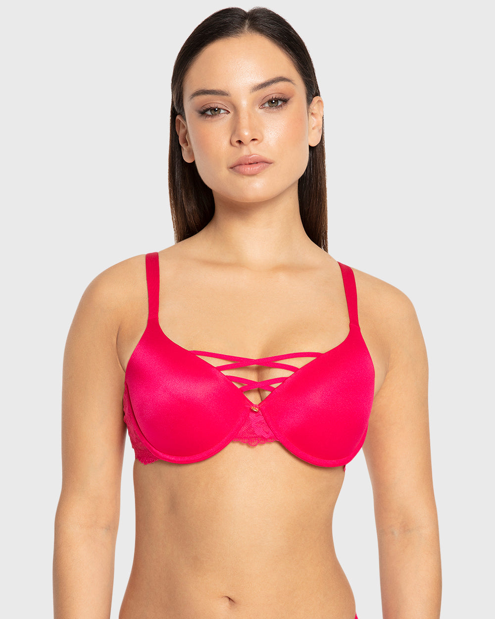 Isla & Evie Bright Rose Lightly Lined Full Coverage Bra Bright Rose / 34B