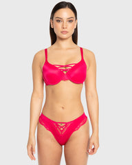 Isla & Evie Bright Rose Lightly Lined Full Coverage Bra Bright Rose / 34B