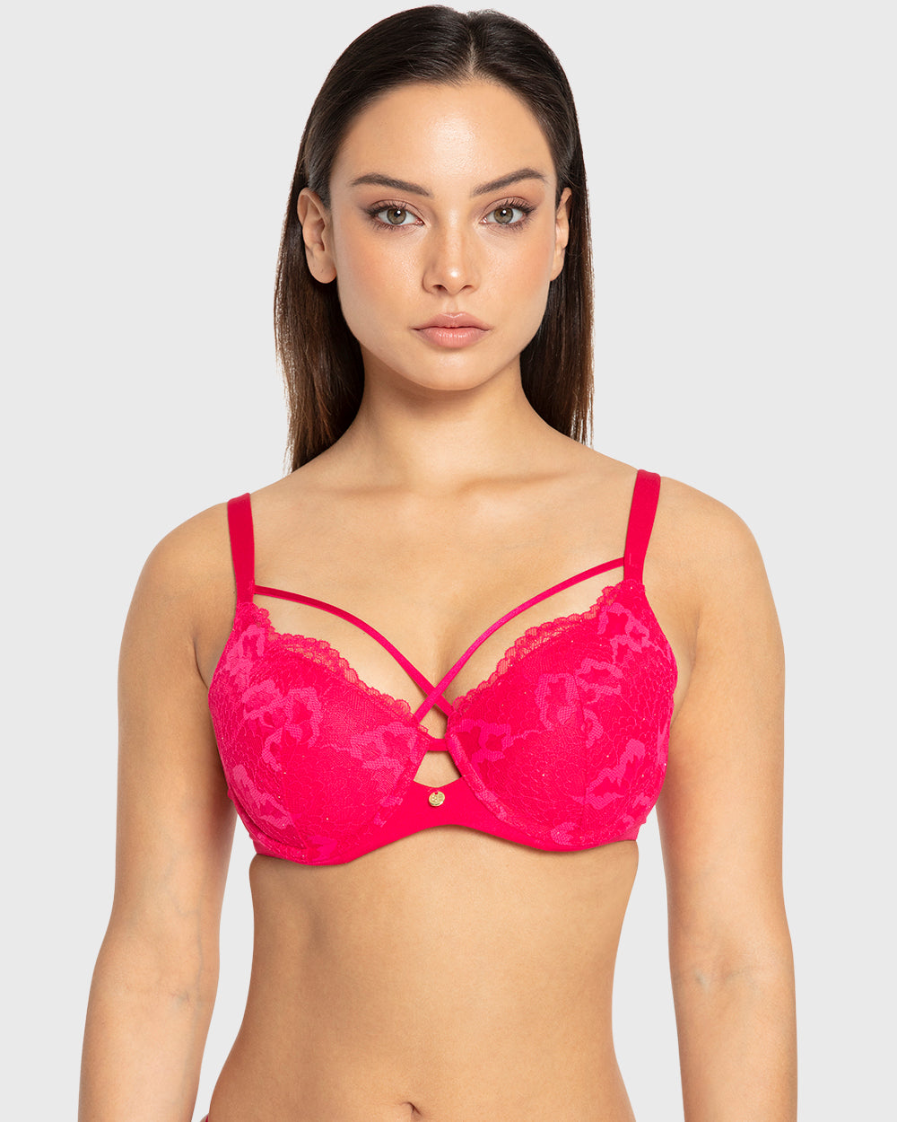 Isla & Evie Bright Rose Lightly Lined Full Coverage Bra Bright Rose / 34B