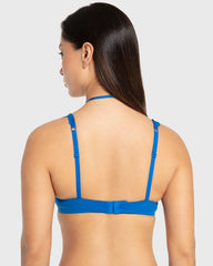 Isla & Evie Princess Blue Double Push-Up Plunge Bra Princess Blue / 34B