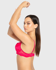 Isla & Evie Bright Rose Gel Padded Plunge Bra Bright Rose / 34B