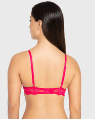 Isla & Evie Bright Rose Gel Padded Plunge Bra Bright Rose / 34B