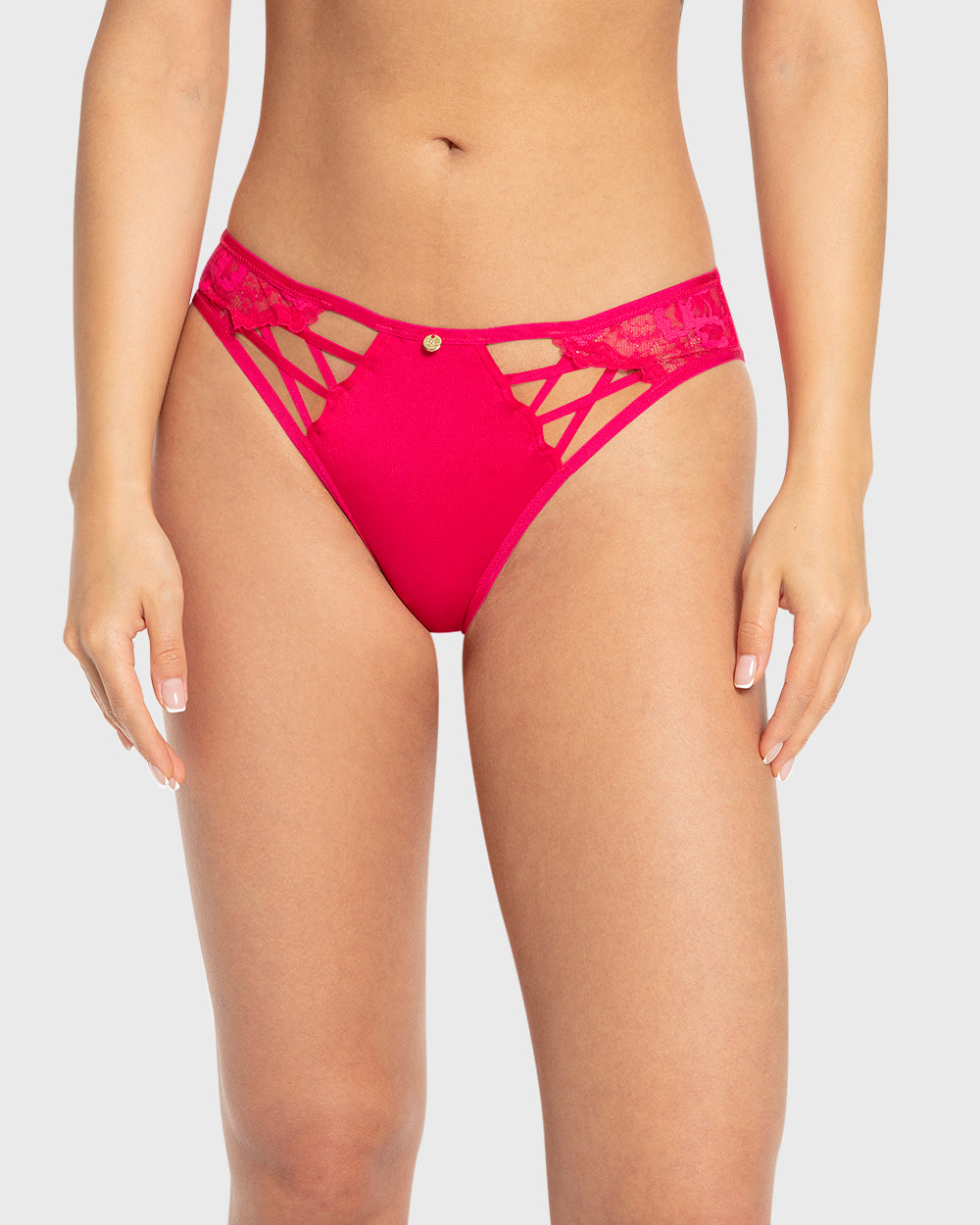 Isla & Evie Bright Rose Lace Cheeky Panty Bright Rose / S